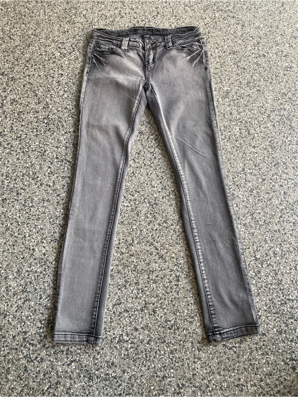 Blue Asphalt Skinny Jeans in Faded Gray